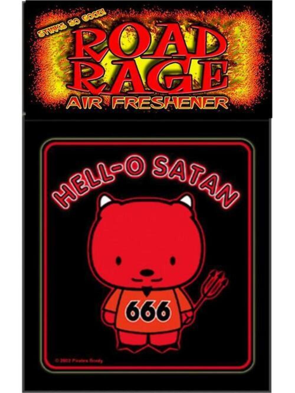 HELL-O SATAN 666 AIR FRESHENER black death thrash metal goth gothic evil funny